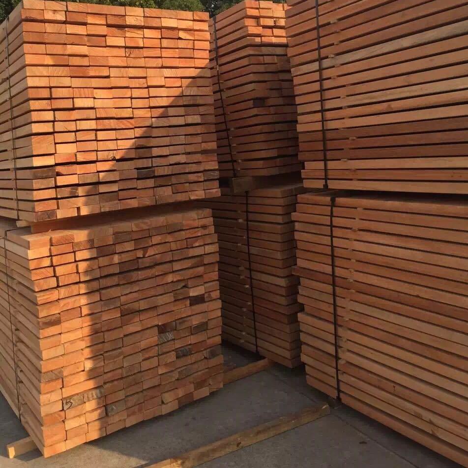 供应 厂家直销 批发木材供应优质印尼红柳桉 可加工定制规格料木方